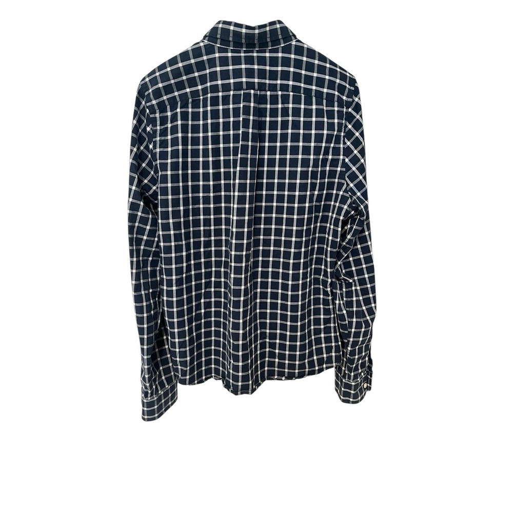 Abercrombie and Fitch shirt Large Mens Long Sleeve button front Y2K Preppy Blue - Picture 4 of 7